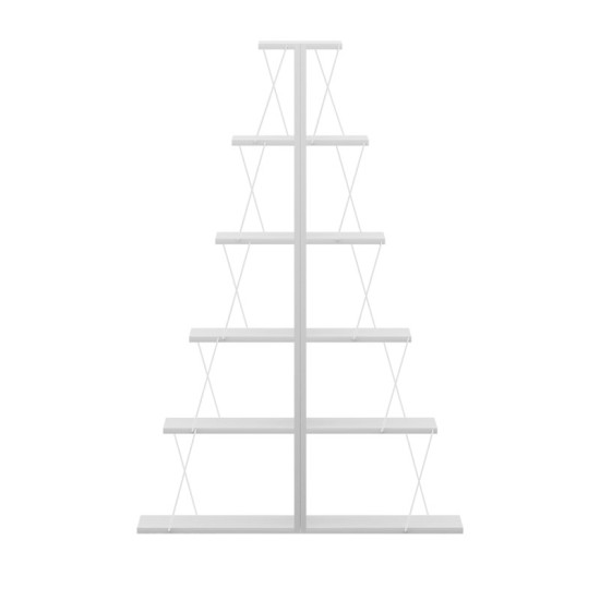 Βιβλιοθήκη mini Tars λευκό 130x22x146εκ Βιβλιοθήκη mini Tars λευκό 130x22x146εκ