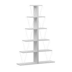 Βιβλιοθήκη mini Tars  λευκό 100x22x150εκ