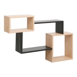 Ράφι τοίχου Beldra  σε φυσική απόχρωση με όψη μαρμάρου 84x15x57.8εκ