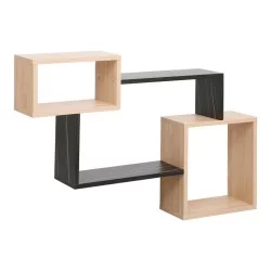 Ράφι τοίχου Beldra  σε φυσική απόχρωση με όψη μαρμάρου 84x15x57.8εκ