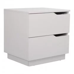 Κομοδίνο Verena  σε λευκή απόχρωση 48x40x48εκ