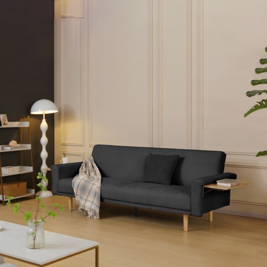 Καναπες-κρεβάτι Flexo  υφασμα ανθρακί 220x84.5x82εκ