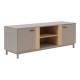Έπιπλο τηλεόρασης Polenio  cappuccino με φυσικό 150x40x53εκ