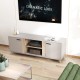Έπιπλο τηλεόρασης Polenio  cappuccino με φυσικό 150x40x53εκ