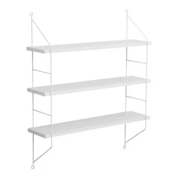 Ραφιέρα τοίχου Vender   λευκή 60x15x70εκ