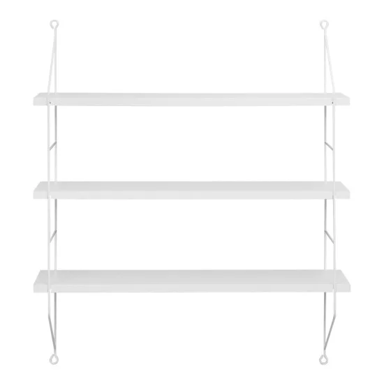 Ραφιέρα τοίχου Vender   λευκή 60x15x70εκ
