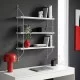 Ραφιέρα τοίχου Vender   λευκή 60x15x70εκ