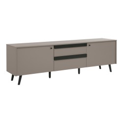 Έπιπλο τηλεόρασης Nectra  taupe με μαύρο 180x40x56εκ
