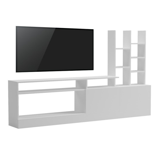 Σύνθετο σαλονιού Seruno σε λευκή απόχρωση 170x25x100εκ Σύνθετο σαλονιού Seruno σε λευκή απόχρωση 170x25x100εκ