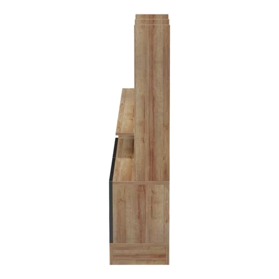 Σύνθετο σαλονιού Seruno  oak - μαύρο μαρμάρου 170x25x100εκ