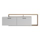 Έπιπλο τηλεόρασης Tobler σε oak- λευκή απόχρωση 170x40x53εκ Έπιπλο τηλεόρασης Tobler σε oak- λευκή απόχρωση 170x40x53εκ
