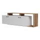 Έπιπλο τηλεόρασης Tobler σε oak- λευκή απόχρωση 170x40x53εκ Έπιπλο τηλεόρασης Tobler σε oak- λευκή απόχρωση 170x40x53εκ