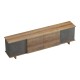 Έπιπλο τηλεόρασης Zafore σε oak-καφέ antique απόχρωση 180x33x50εκ Έπιπλο τηλεόρασης Zafore σε oak-καφέ antique απόχρωση 180x33x50εκ