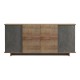 Μπουφές Zafore σε oak - καφέ antique απόχρωση 180x45x80εκ Μπουφές Zafore σε oak - καφέ antique απόχρωση 180x45x80εκ