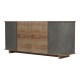 Μπουφές Zafore σε oak - καφέ antique απόχρωση 180x45x80εκ Μπουφές Zafore σε oak - καφέ antique απόχρωση 180x45x80εκ