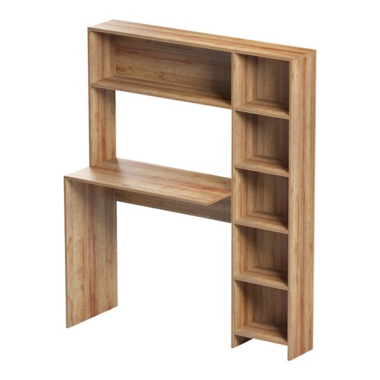 Γραφείο με βιβλιοθήκη Janson σε oak απόχρωση 113.2x40x141.8εκ Γραφείο με βιβλιοθήκη Janson σε oak απόχρωση 113.2x40x141.8εκ