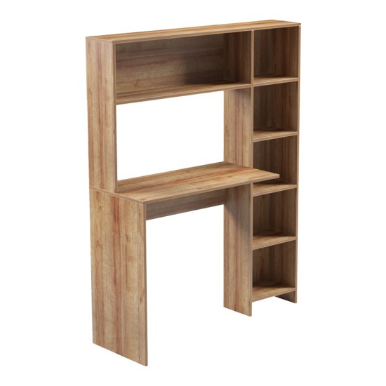 Γραφείο με βιβλιοθήκη Janson σε oak απόχρωση 113.2x40x141.8εκ Γραφείο με βιβλιοθήκη Janson σε oak απόχρωση 113.2x40x141.8εκ