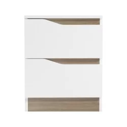 Κομοδίνο Verena  σε λευκή-sonoma απόχρωση 40x40x50εκ