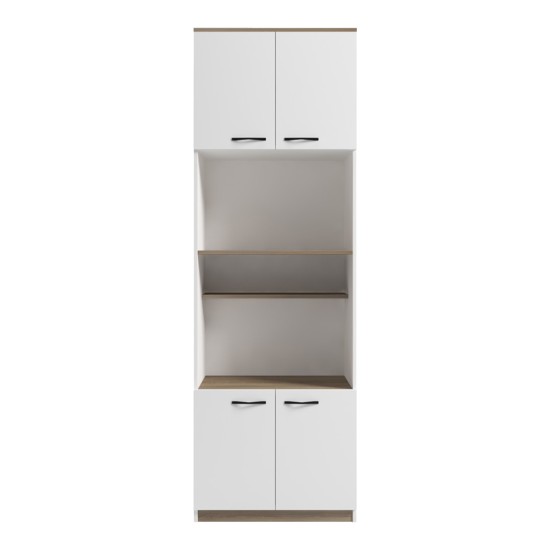 Ντουλάπα κουζίνας Rowan  σε λευκή-sonoma απόχρωση 60x42x182εκ