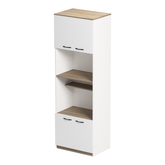 Ντουλάπα κουζίνας Rowan  σε λευκή-sonoma απόχρωση 60x42x182εκ