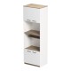 Ντουλάπα κουζίνας Rowan  σε λευκή-sonoma απόχρωση 60x42x182εκ