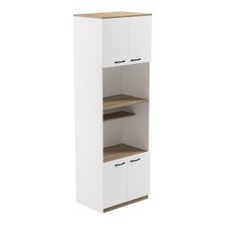 Ντουλάπα κουζίνας Rowan  σε λευκή-sonoma απόχρωση 60x42x182εκ Ντουλάπα κουζίνας Rowan  σε λευκή-sonoma απόχρωση 60x42x182εκ