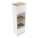 Ντουλάπα κουζίνας Rowan  σε λευκή-sonoma απόχρωση 60x42x182εκ