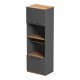 Ντουλάπα κουζίνας Rowan  σε oak-ανθρακί απόχρωση 60x42x182εκ