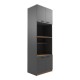 Ντουλάπα κουζίνας Rowan  σε oak-ανθρακί απόχρωση 60x42x182εκ
