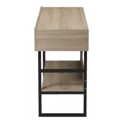 Κονσόλα Vien  σε sonoma-μαύρη απόχρωση 139x43x75.5εκ