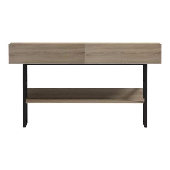 Κονσόλα Vien  σε sonoma-μαύρη απόχρωση 139x43x75.5εκ