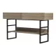 Κονσόλα Vien  σε sonoma-μαύρη απόχρωση 139x43x75.5εκ