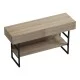 Κονσόλα Vien  σε sonoma-μαύρη απόχρωση 139x43x75.5εκ