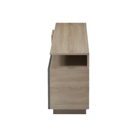 Έπιπλο τηλεόρασης Vendora  σε sonoma-ανθρακί απόχρωση 150x29.5x46.3εκ