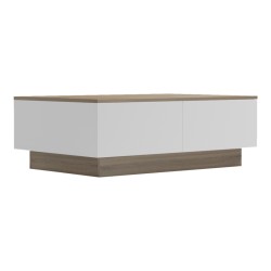 Τραπέζι σαλονιού Winey  σε sonoma-λευκή απόχρωση 90x60x31.5εκ Τραπέζι σαλονιού Winey  σε sonoma-λευκή απόχρωση 90x60x31.5εκ