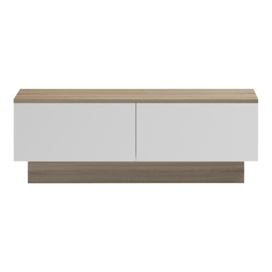 Τραπέζι σαλονιού Winey  σε sonoma-λευκή απόχρωση 90x60x31.5εκ