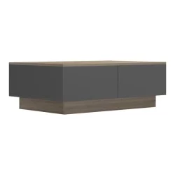 Τραπέζι σαλονιού Winey  σε sonoma-ανθρακί απόχρωση 90x60x31.5εκ