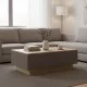 Τραπέζι σαλονιού Winey  σε sonoma-ανθρακί απόχρωση 90x60x31.5εκ