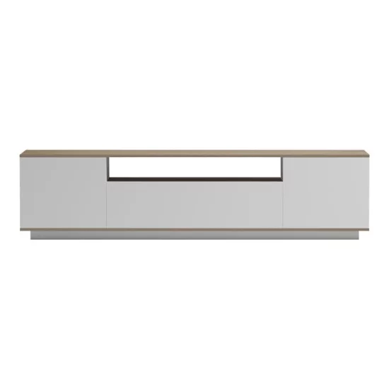 Έπιπλο τηλεόρασης Winey  σε sonoma-λευκή απόχρωση 180x44.5x44.5εκ