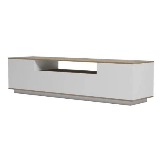 Έπιπλο τηλεόρασης Winey  σε sonoma-λευκή απόχρωση 180x44.5x44.5εκ