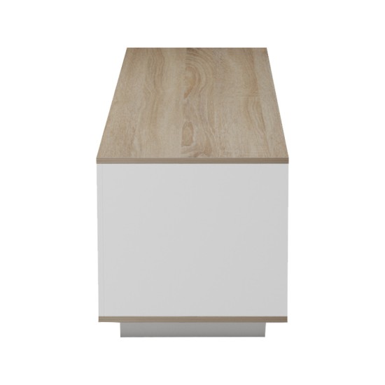Έπιπλο τηλεόρασης Winey  σε sonoma-λευκή απόχρωση 180x44.5x44.5εκ Έπιπλο τηλεόρασης Winey  σε sonoma-λευκή απόχρωση 180x44.5x44.5εκ