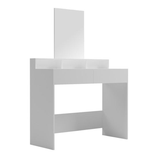 Τουαλέτα κρεβατοκάμαρας Frentsel  σε λευκή απόχρωση 100x40x140εκ