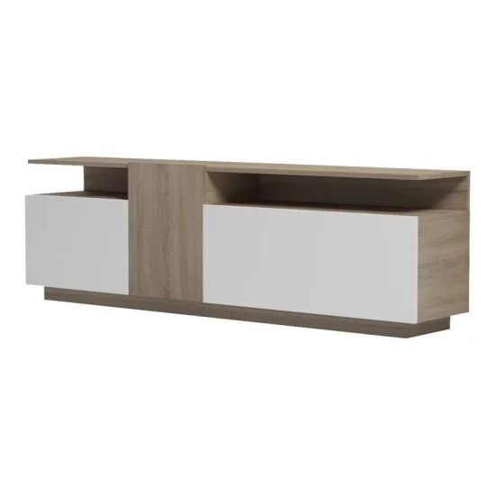 Μπουφές Vendora  σε sonoma-λευκή απόχρωση 150x29.5x46.3εκ