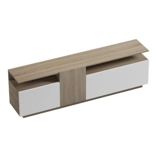 Μπουφές Vendora  σε sonoma-λευκή απόχρωση 150x29.5x46.3εκ