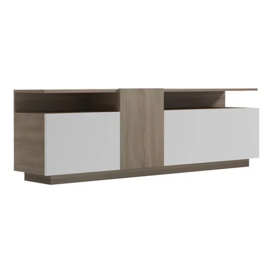 Μπουφές Vendora  σε sonoma-λευκή απόχρωση 150x29.5x46.3εκ