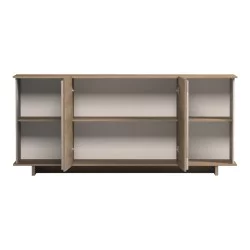 Μπουφές Zafore  sonoma - γκρι μπεζ όψη μαρμάρου 180x45x80εκ