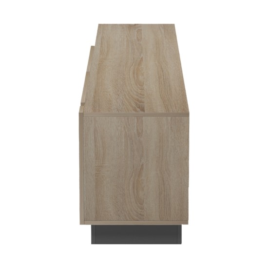 Έπιπλο τηλεόρασης με Led Vario  sonoma - ανθρακί 185.6x35x45εκ