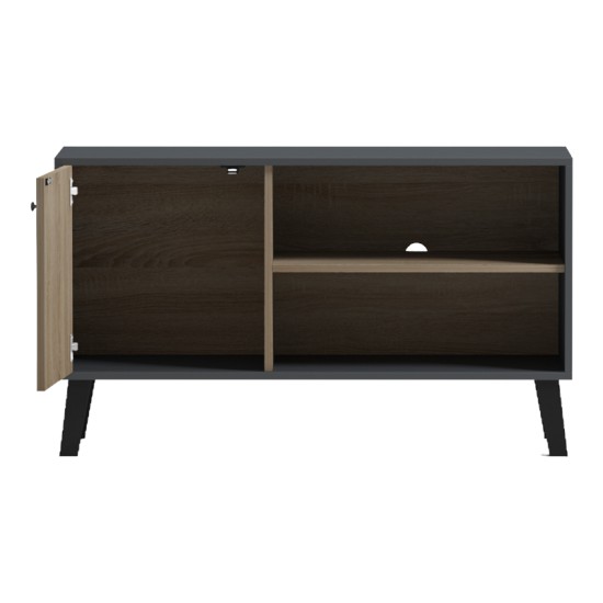 Έπιπλο τηλεόρασης Tuscany  sonoma-ανθρακί 100x40x51εκ
