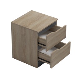 Κομοδίνο Verena  sonoma-ανθρακί 40x40x50εκ