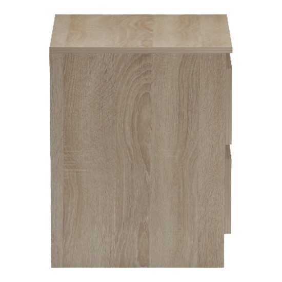 Κομοδίνο Verena  sonoma-ανθρακί 40x40x50εκ